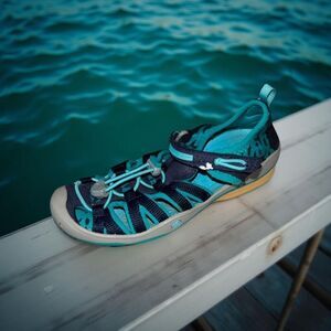 Keen Little Kids' Moxie Sandal Dress Blues/Viridian Size 13